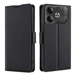 For Tecno Pova 6 5G Ultra-thin Voltage Side Buckle Horizontal Flip Leather Phone Case(Black)