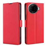 For Tecno Camon 30 Pro 5G Ultra-thin Voltage Side Buckle Horizontal Flip Leather Phone Case(Red)