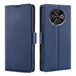 For Tecno Spark 30C 4G Ultra-thin Voltage Side Buckle Horizontal Flip Leather Phone Case(Blue)