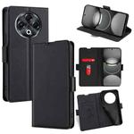 For Tecno Spark 30 4G Ultra-thin Voltage Side Buckle Horizontal Flip Leather Phone Case(Black)