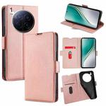 For Tecno Camon 40 Premier 5G Ultra-thin Voltage Side Buckle Horizontal Flip Leather Phone Case(Rose Gold)