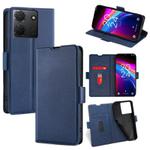 For TCL 503 4G Ultra-thin Voltage Side Buckle Horizontal Flip Leather Phone Case(Blue)