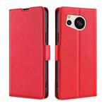 For Sharp Aquos Sense 8 Ultra-thin Voltage Side Buckle Horizontal Flip Leather Phone Case(Red)