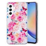 For Samsung Galaxy A34 5G IMD Shell Pattern TPU Phone Case(Butterfly Flower)