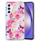 For Samsung Galaxy A54 5G IMD Shell Pattern TPU Phone Case(Butterfly Flower)