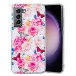 For Samsung Galaxy S21 5G IMD Shell Pattern TPU Phone Case(Butterfly Flower)