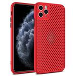 For iPhone 11 Pro Max All-inclusive Shockproof Breathable TPU Protective Case(Red)