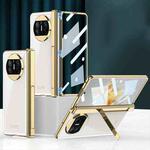 For Huawei Mate X3 GKK Integrated Plating Hinge Folding Phone Case(White)