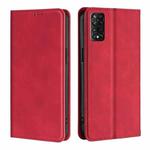 For TCL 50 5G Skin Feel Magnetic Leather Phone Case(Red)