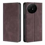 For TCL 50 XL Skin Feel Magnetic Leather Phone Case(Dark Brown)