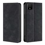 For TCL 502 Skin Feel Magnetic Leather Phone Case(Black)