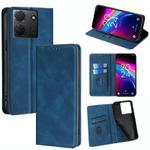 For TCL 503 4G Skin Feel Magnetic Leather Phone Case(Blue)