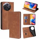 For TCL 60R 5G Skin Feel Magnetic Leather Phone Case(Light Brown)