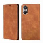 For CUBOT P60 Skin Feel Magnetic Leather Phone Case(Light Brown)
