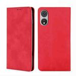 For CUBOT P60 Skin Feel Magnetic Leather Phone Case(Red)