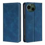 For Sharp Aquos R9 Skin Feel Magnetic Leather Phone Case(Blue)