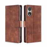 For CUBOT P60 Skin Feel Crocodile Magnetic Clasp Leather Phone Case(Brown)