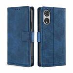 For CUBOT P60 Skin Feel Crocodile Magnetic Clasp Leather Phone Case(Blue)