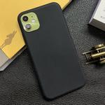 For iPhone 11 Shockproof Frosted TPU Protective Case(Black)