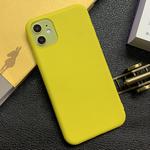 For iPhone 11 Shockproof Frosted TPU Protective Case(Yellow)