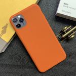 For iPhone 11 Pro Max Shockproof Frosted TPU Protective Case(Orange)