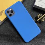 For iPhone 11 Pro Max Shockproof Frosted TPU Protective Case(Light Blue)