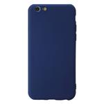 For iPhone 6 Plus Shockproof Frosted TPU Protective Case(Dark Blue)