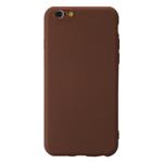 For iPhone 6 Plus Shockproof Frosted TPU Protective Case(Brown)