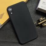 For iPhone XR Shockproof Frosted TPU Protective Case(Black)