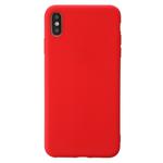 For iPhone XS Shockproof Frosted TPU Protective Case(Red)