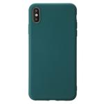 For iPhone XS Shockproof Frosted TPU Protective Case(Green)