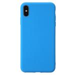 For iPhone XS Shockproof Frosted TPU Protective Case(Light Blue)
