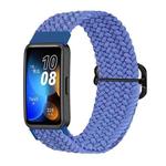 For Huawei Band 8 Nylon Braided Buckle Watch Band(Blue)