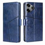 For Tecno Pova 6 Pro 5G Geometric Stitching Leather Phone Case(Blue)