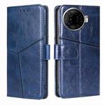 For Tecno Camon 30 Pro 5G Geometric Stitching Leather Phone Case(Blue)