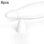 For Xiaomi Stylus Pen 2 8pcs / Set Silicone Wear-resistant Stylus Nib Cover(White)