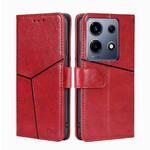 For Infinix Note 30 Vip 5G Geometric Stitching Leather Phone Case(Red)