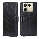 For Infinix Note 40 Pro 4G Geometric Stitching Leather Phone Case(Black)