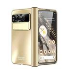 For Google Pixel Fold Integrated Electroplating Folding All-inclusive Phone Case(Gold)