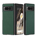 For Google Pixel Fold Litchi Pattern Foldable Protective Case(Green)