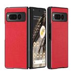 For Google Pixel Fold Litchi Pattern Foldable Protective Case(Red)