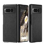 For Google Pixel Fold Litchi Pattern Foldable Protective Case(Black)