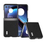 For Motorola Razr 40 Ultra Genuine Luxury ABEEL Black Edge Phone Case(Black)