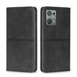 For Blackview Oscal C30 Cow Texture Magnetic Leather Phone Case(Black)