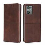For Blackview Oscal C30 Cow Texture Magnetic Leather Phone Case(Dark Brown)