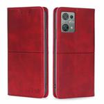 For Blackview Oscal C30 Cow Texture Magnetic Leather Phone Case(Red)
