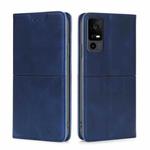 For TCL 40 XE 5G / 40X 5G T601D Cow Texture Magnetic Leather Phone Case(Blue)