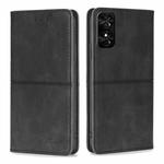 For TCL 50 SE 4G Cow Texture Magnetic Leather Phone Case(Black)