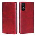 For TCL 50 SE 4G Cow Texture Magnetic Leather Phone Case(Red)