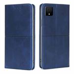 For TCL 502 Cow Texture Magnetic Leather Phone Case(Blue)